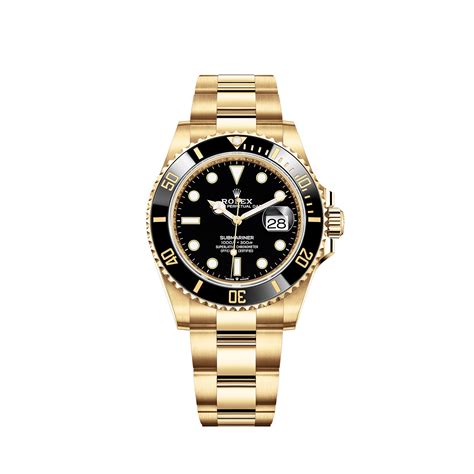 Rolex Submariner Date watch: 18 ct yellow gold 